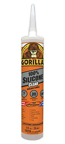 Gorilla Clear 100 Percent Silicone Sealant Caulk