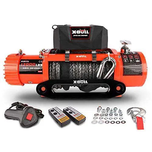 X-BULL 12V Synthetic Rope Winch 