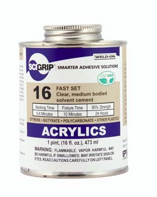 SCIGRIP 16 Acrylic Cement