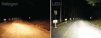 halogen vs lED colors