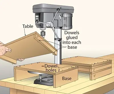 Drill Press Table Height