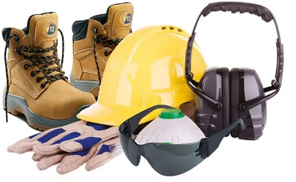 What PPE must be worn when using the drill press